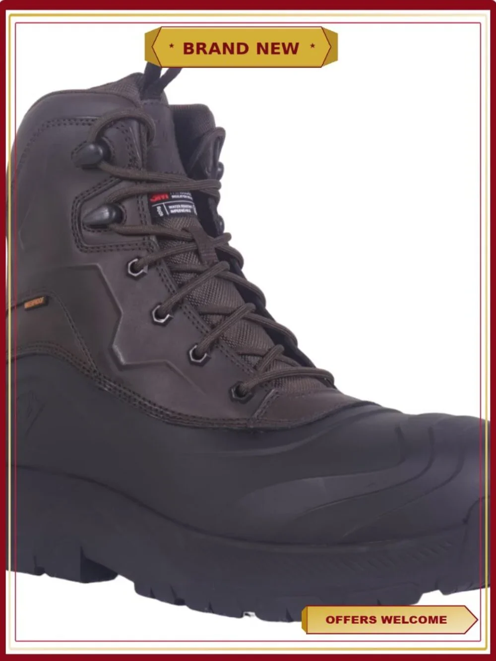 Men's Insulated Composite Toe Work Boots Freezer